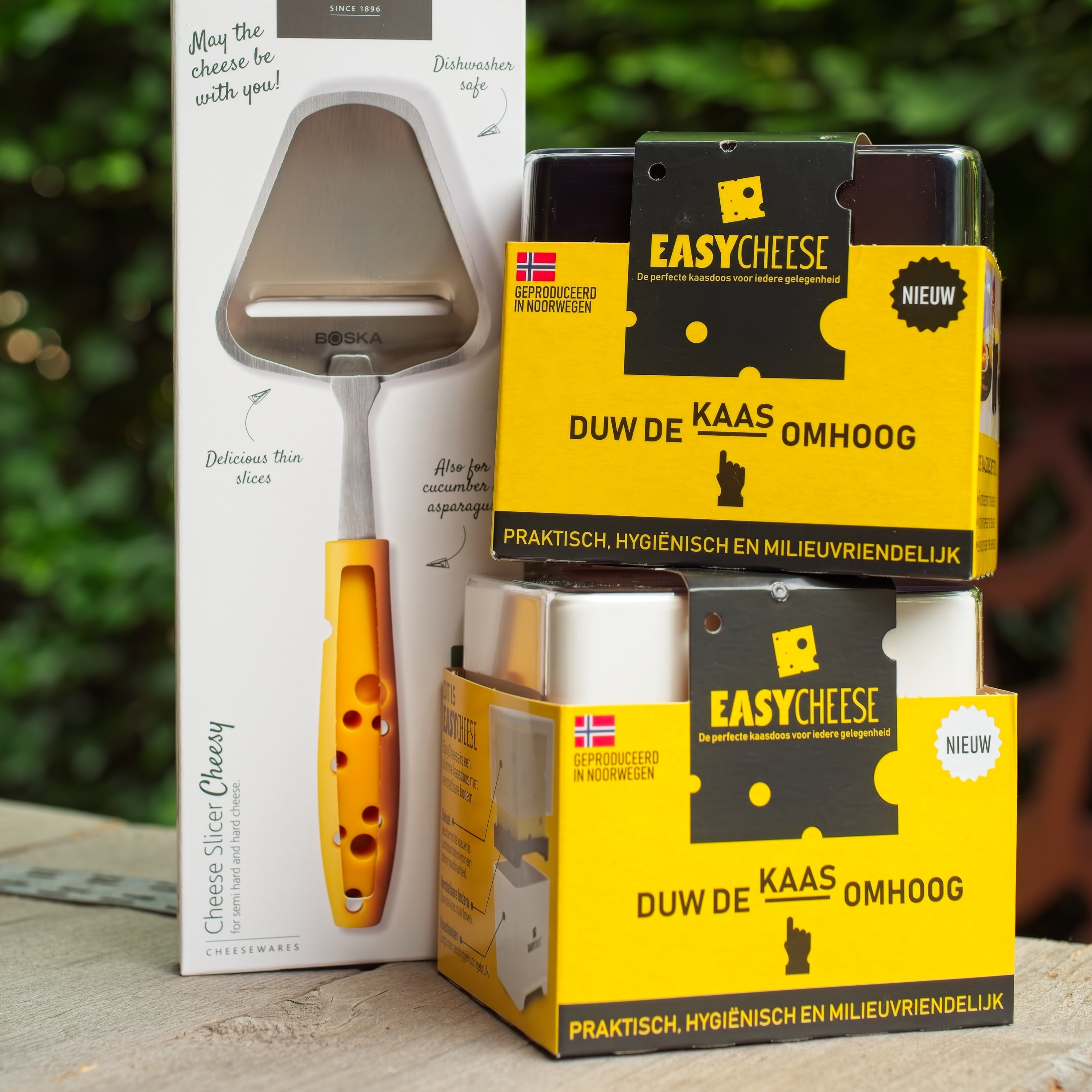 2 x EasyCheese® Kaasdoos Original met gratis Cheesy kaasschaaf